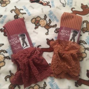 💕BUNDLE💕 Simply Noelle lace boot socks (2Pairs)